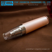 ZB-V15 15ml mini et mignonne hot-vente fort pompe à flacon de plastique cristal airless